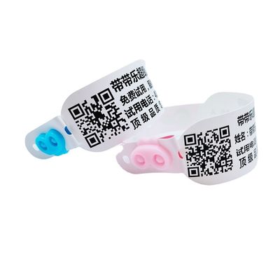 Impressora GODEX Pulseira de uso único e impermeável rosa para identificação de doentes hospitalizados
