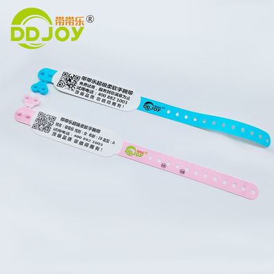 Impressora GODEX Pulseira de uso único e impermeável rosa para identificação de doentes hospitalizados