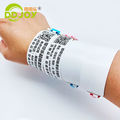 Impressora GODEX Pulseira de uso único e impermeável rosa para identificação de doentes hospitalizados