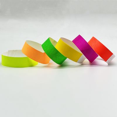 OEM Impressão de logotipo personalizado Pulseiras Tyvek para eventos Pulseiras de papel à prova d'água