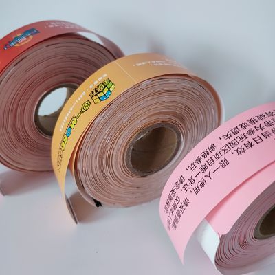 Pulseira de papel imprimível com código de barras térmico auto-aderente e fácil