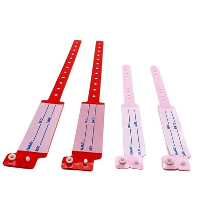 Pulseira infantil personalizada de PVC/Vinil para homens, ID do paciente médico do hospital, DDJOY, a granel
