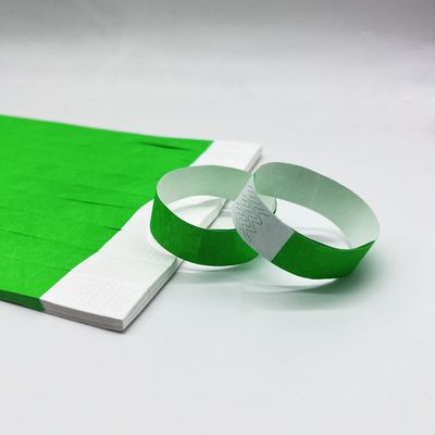 Papel impresso Tyvek pulseira para eventos e festas resistente a lágrimas OEM Logo aceitável