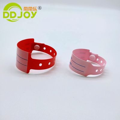 Pulseira infantil personalizada de PVC/Vinil para homens, ID do paciente médico do hospital, DDJOY, a granel