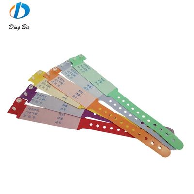 ISO9001 Certificado Amarelo Vinil ID Pulseira Pulsera de PVC personalizada para Eco-friendly