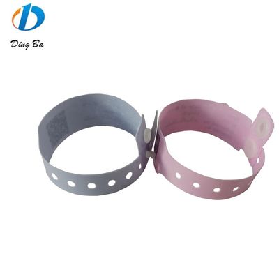 ISO9001 Certificado Amarelo Vinil ID Pulseira Pulsera de PVC personalizada para Eco-friendly