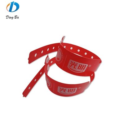 Tipo de jóias Pulseiras de plástico descartável ecológico para concertos Pulseiras de PVC/vinil