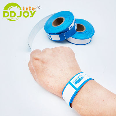 Papel sintético térmico de cores personalizadas Pulseira de identificação de pulseira Rolo para eventos