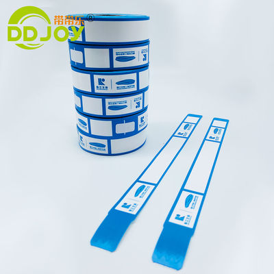 Papel sintético térmico de cores personalizadas Pulseira de identificação de pulseira Rolo para eventos