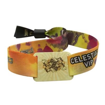 Pulseiras RFID de impressão unilateral e dupla para marcação personalizada de eventos