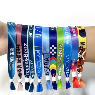 Pulseiras RFID de impressão unilateral e dupla para marcação personalizada de eventos