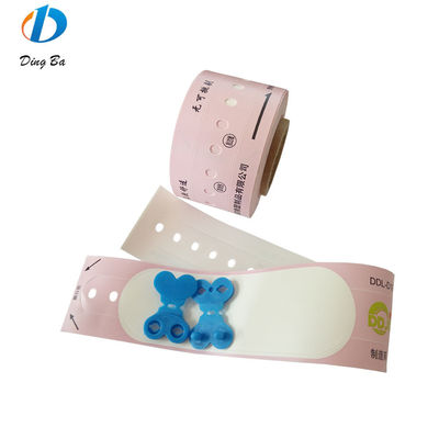 Logotipo personalizado à prova d'água Mãe Bebê Hospital Pulseira de identificação do paciente com sensibilidade ao calor