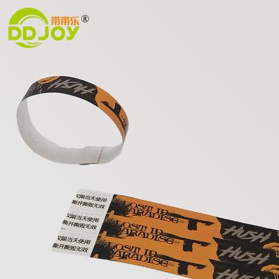 Usos cenários eventos festivais custom uma vez Tyvek pulseira para decoração de férias