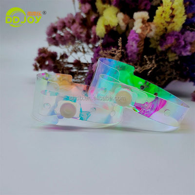 Alvo Todos os Usuários Finais Pulseira colorida de TPU para Bar Night Club Artesanato de Metal Personalizado
