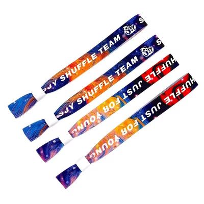 Moda RFID CHIP Custom Event Party Ribbon Satin Tecido Pulseiras para ocasiões