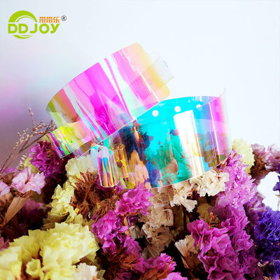 Impressão personalizada de TPU Holograma de uma só vez Glitter Pulseira de cores claras para clube de bares