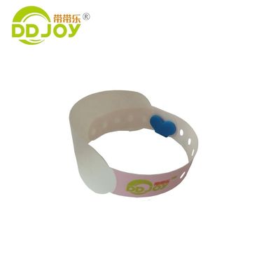 Identificação do doente personalizada Pulseira de impressão térmica segura e macia com material de papel nanocomposto