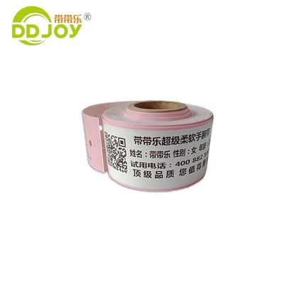 Identificação do doente personalizada Pulseira de impressão térmica segura e macia com material de papel nanocomposto