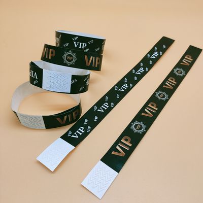 Braceletes de papel descartáveis personalizados