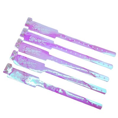 250*25mm/250*16mm Pulseiras de plástico de cor em gradiente impermeável personalizado para clube de bares