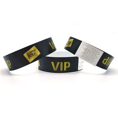 Banda de pulso customizada de Tyvek à prova d'água pronto para o Festival VIP Todos os usuários finais alvo