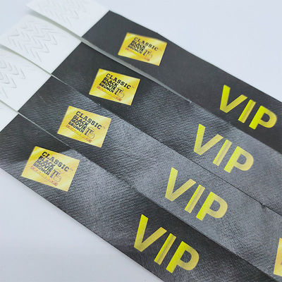Banda de pulso customizada de Tyvek à prova d'água pronto para o Festival VIP Todos os usuários finais alvo