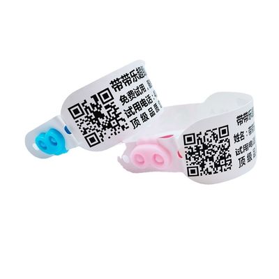 Pulseira de código de barras VIP de alta durabilidade térmica para crianças adultas em eventos de networking