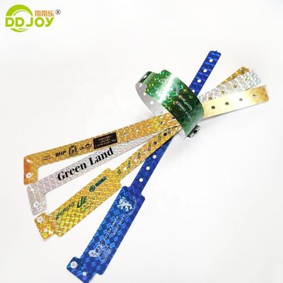 Snap Clamp L Shape Glitter Holográfico Entretenimento Pulseira Pulseira Bilhetes