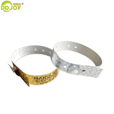 Snap Clamp L Shape Glitter Holográfico Entretenimento Pulseira Pulseira Bilhetes