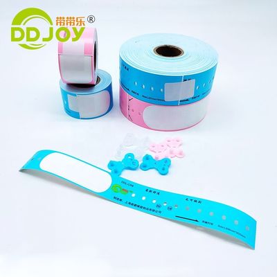 Pulseira de papel de impressão térmica à prova d'água descartável para crianças