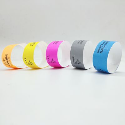 Pulseiras de papel personalizadas para promoções 250*25mm/250*19mm Impressão em uma cor
