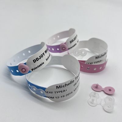 205*25mm Rejeitável Impotente Código Qr Custom Papel de Impressão Eventos Pulseira térmica