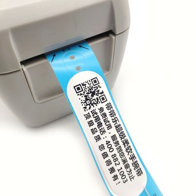 205*25mm Rejeitável Impotente Código Qr Custom Papel de Impressão Eventos Pulseira térmica