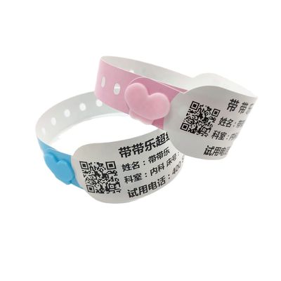 Pulseira de papel térmico para hospitais e expedição via DHL FedEx UPS EMS ou TNT