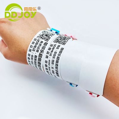 Impressora de informações personalizadas Pulseira de impressão térmica anti-gravagem para admissão ao clube