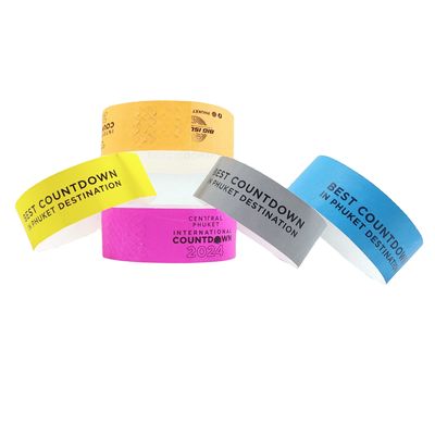 Pulseiras de papel impermeáveis para eventos 250*25mm/250*19mm Duráveis e resistentes a rasgos