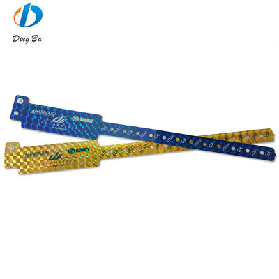 Pulseira de PVC de logotipo personalizado para identificação de eventos