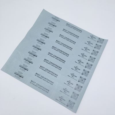 Pulseiras de papel impermeáveis para eventos 250*25mm/250*19mm Duráveis e resistentes a rasgos