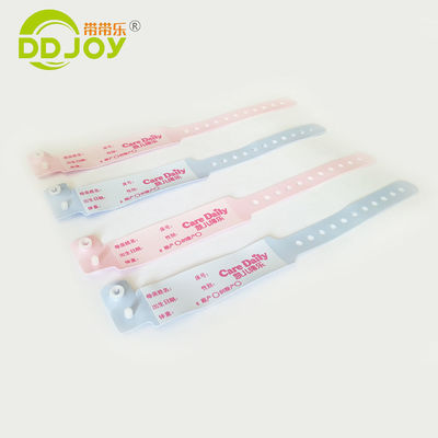 Pulseira médica personalizada suave para crianças cor rosa 250 * 25mm tamanho adulto OEM