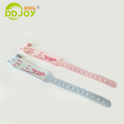 Pulseira médica personalizada suave para crianças cor rosa 250 * 25mm tamanho adulto OEM