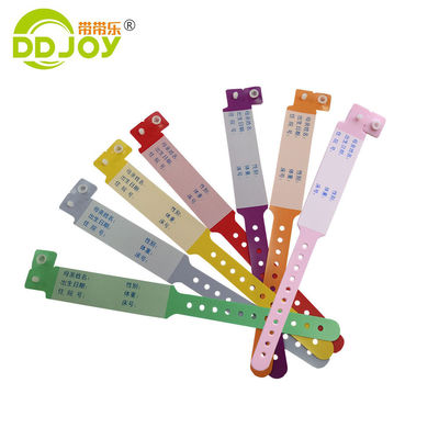 Pulseira médica personalizada suave para crianças cor rosa 250 * 25mm tamanho adulto OEM