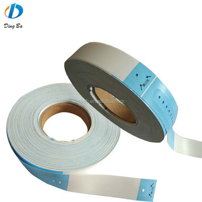 Impressão a cores Pulseira de papel sintético térmico para identificação do paciente 257*32mm