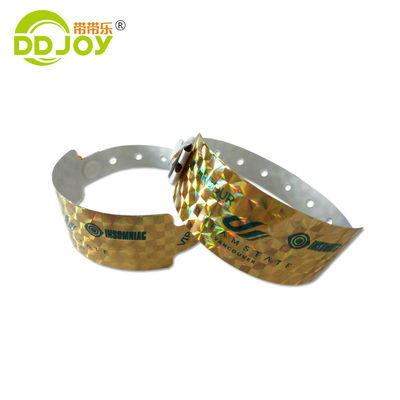 Pulseira holográfica personalizada azul para festival e concerto 250*25mm/250*16mm Tamanho