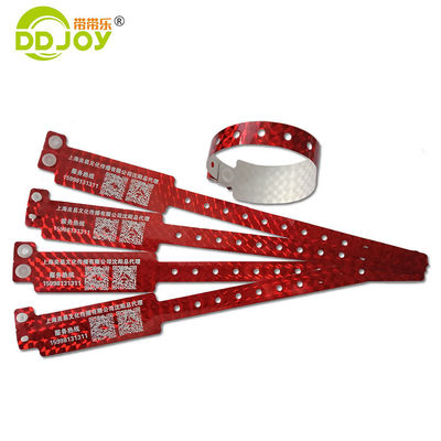 Pulseira holográfica personalizada azul para festival e concerto 250*25mm/250*16mm Tamanho