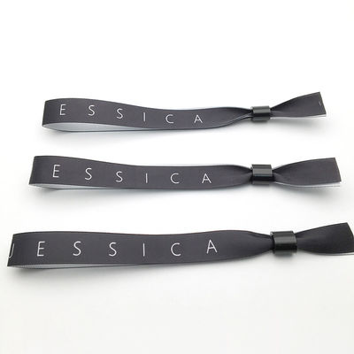 Logotipo personalizado Pulseiras RFID Tecido de cetim para eventos e festivais Destino de usuários finais