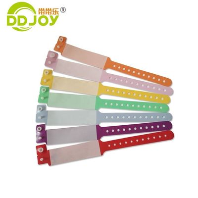 Pulsera médica descartável de identificação de PVC conveniente para ocasião de aniversário