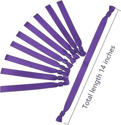Pulseiras personalizadas para eventos com RFID Chip Tecido de cetim e impressão de texto de logotipo de marcas