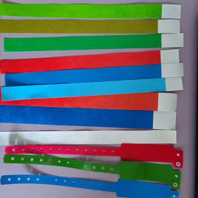 Pulseira de papel Tyvek para decoração de férias em várias cores e desenhos