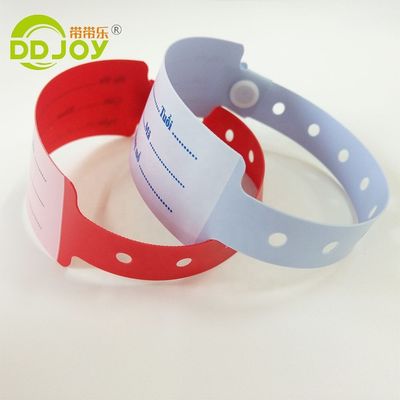Cartoon Pattern Pulseira de plástico descartável para pacientes hospitalizados