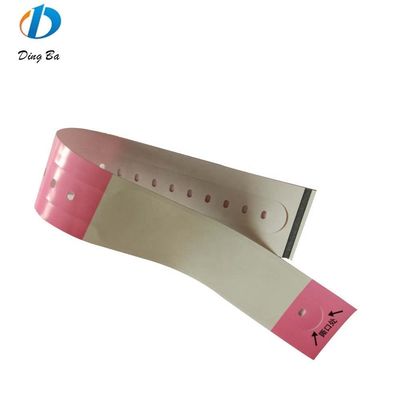 Pulseira descartável personalizada para parque infantil loteria impermeável e durável